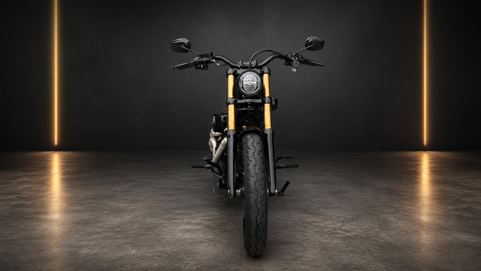Projekt31 Softail Sportster 48 in Seitenansicht