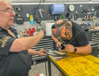 Harley Davidson Road Glide Special Die blaue Elise