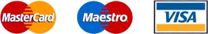 Bezahlen sie be uns mit MasterCard Maestro Visa