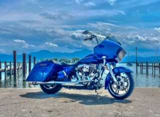 Harley Davidson Road Glide "Die blaue Elise"